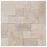 Ivory Tumbled Travertine Roman Paver Pattern