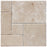 Ivory Cross Cut Chiseled & Brushed Travertine French Versailles Pattern