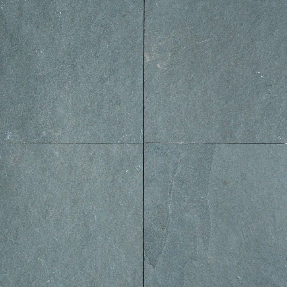 Jade Green Slate Tile - 16" x 16" x 3/8" Natural Cleft Face, Gauged Back