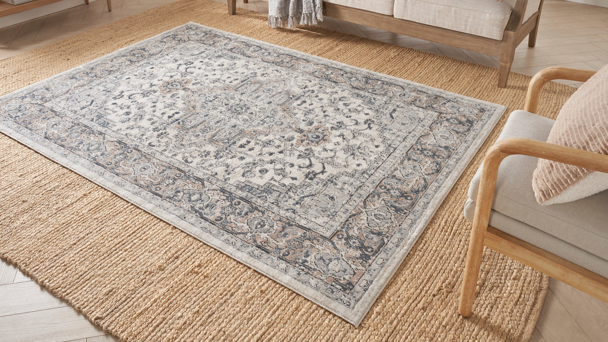 Quarry QUA05 Ivory / Grey IVGRY Area Rug