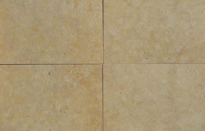Jerusalem Gold Limestone Tile - 24" x 24" x 3/8" - 3/4" Honed