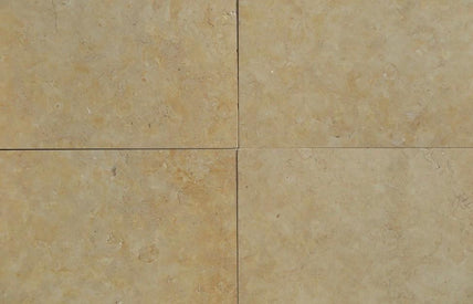 Jerusalem Gold Limestone Tile - 24" x 24" x 3/8" - 3/4" Honed