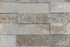 Full Tile Sample - Jerusalem Gray Gold Limestone Ledgestone - 2" x 12" x 5/8" Stardust Brushed