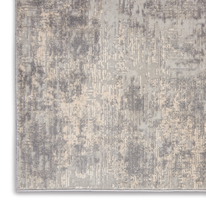 Rustic Textures Ivory / Silver IVSIL Synthetic Fibers