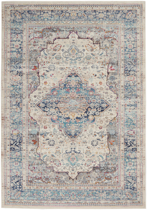 Vintage Kashan Ivory Blue IVBLU