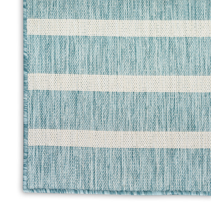 Positano Aqua Ivory AQUIV Polypropylene & Polyester