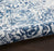 Damask Polyester IVNAV Ivory / Navy