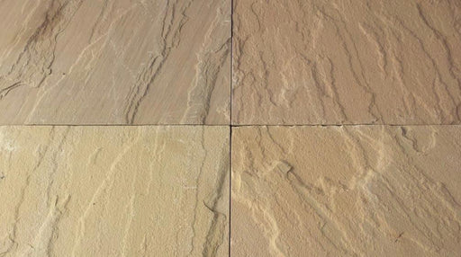 Kokomo Gold Sandstone Tile - 24" x 24" x 1/2" Natural Cleft Face, Gauged Back