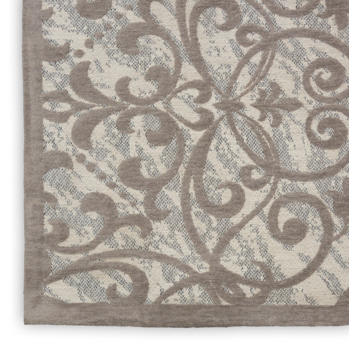 Damask Ivory/Grey IVGRY Polyester