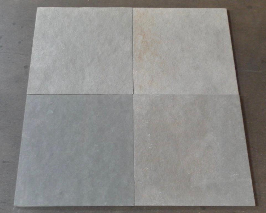 Kota Blue Limestone Tile - 24" x 24" x 5/8" Natural Cleft Face, Gauged Back