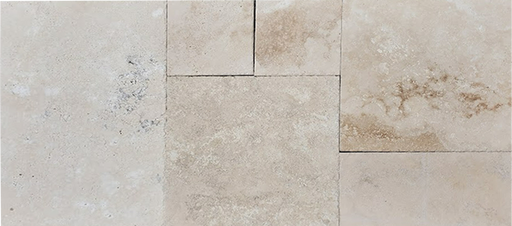 Laguna Rustica Travertine Versailles Pattern - Chiseled & Brushed