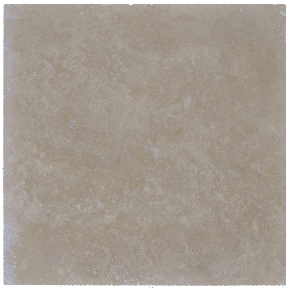 Full Tile Sample - Lito Medium Travertine Tile - 18" x 18" x 1/2" Filled & Honed