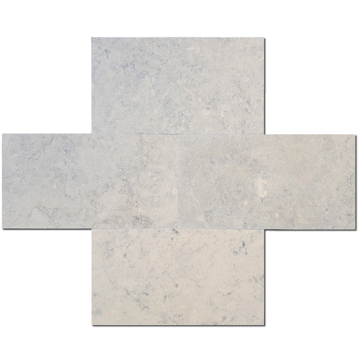 London Gray Honed Limestone Tile - 12" x 24"