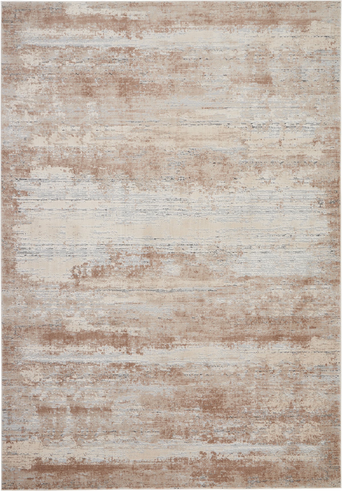 Nourison Rustic Textures RUS03 Beige 8 Ft x 11 Ft Area Rug — Stone ...