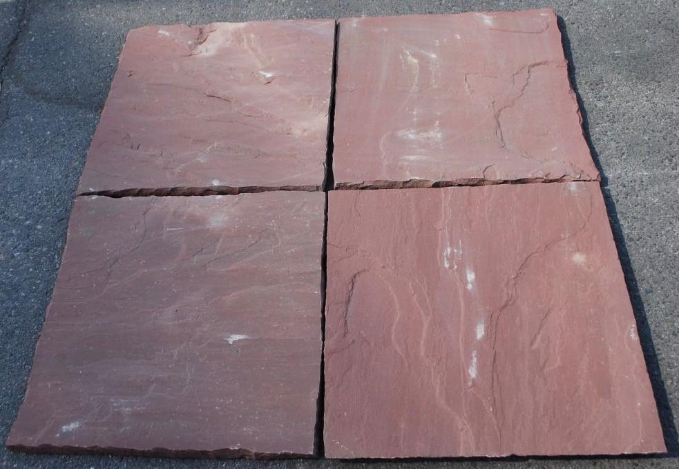 Mahogany Sandstone Tile - 24" x 24" x 5/8" - 3/4"