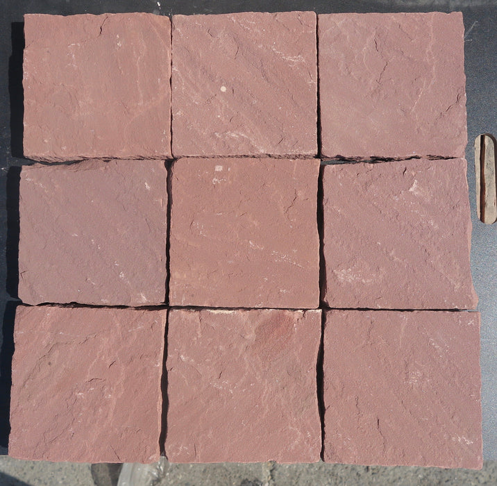 Mahogany Sandstone Tile - 6" x 6" x 1/2" - 5/8"