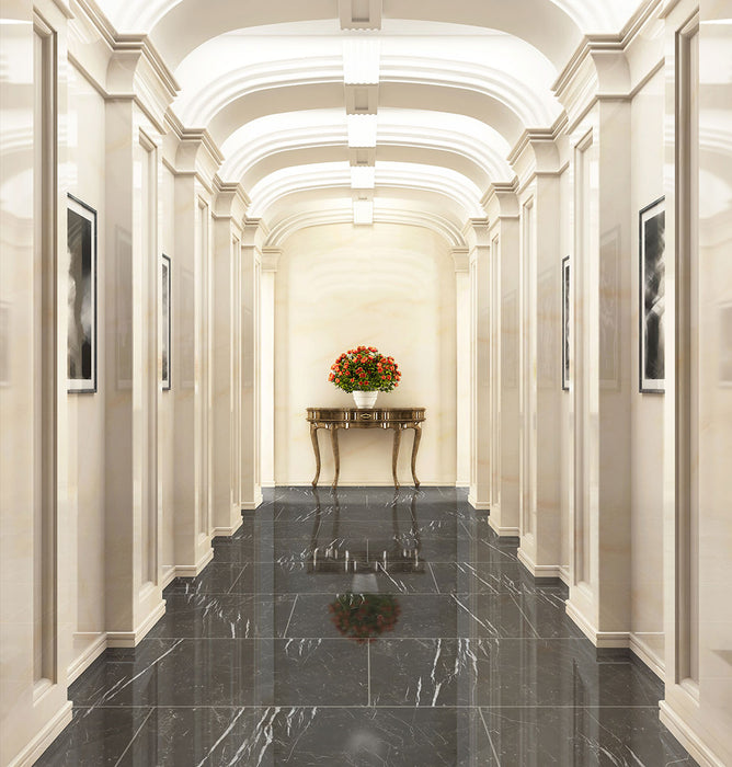 NREGMARNOI1224 Regallo Marquina Noir Tile