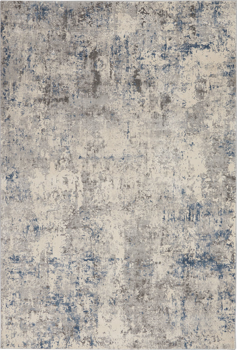 Rustic Textures Ivory / Grey / Blue IVGRB