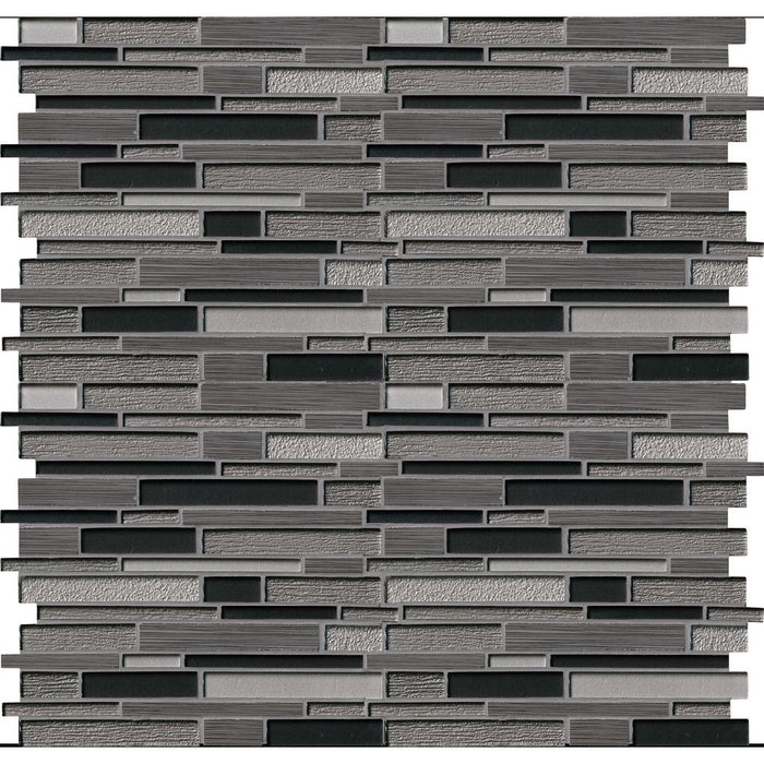 Decorative Blends Glass & Stone Metro Gris SMOT-SGLSIL-METGRI8MM