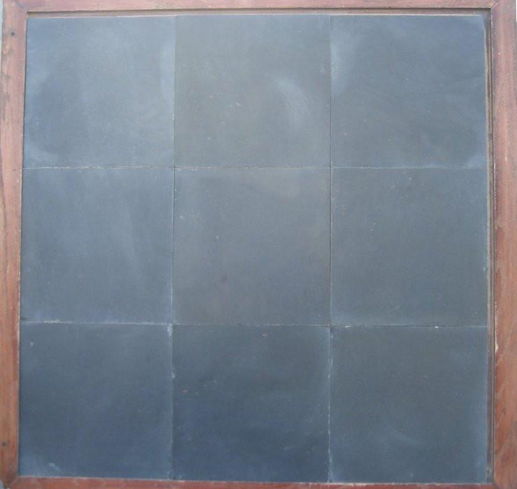 Midnight Black Slate Tile - 12" x 12" x 3/8"
