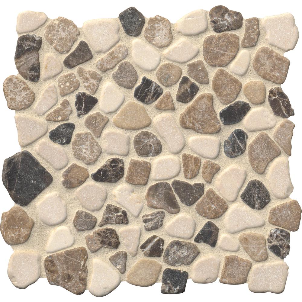 MSI Rio Lago Mix Tumbled Marble Pebble | Lowest Price — Stone & Tile ...