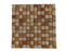 3 Color Mixed Tumbled Travertine Mosaic - 1" x 1"