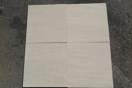 Mocha Creme Limestone Tile - 12" x 12" x 3/8" Honed