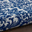 Damask Polyester IVNAV Ivory/Navy