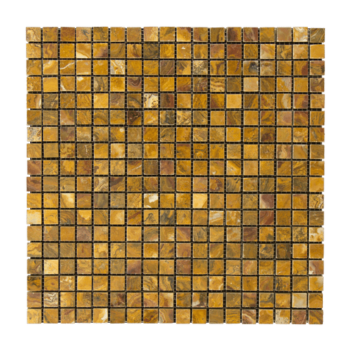 Multi Brown Onyx Mosaic - 5/8" x 5/8" Polished