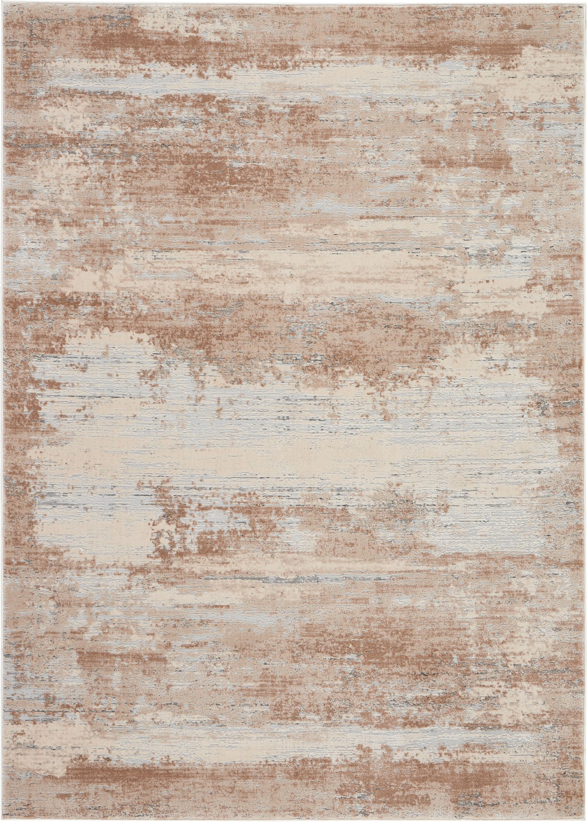 Nourison Rustic Textures RUS03 Beige 6 Ft x 9 Ft Area Rug — Stone ...