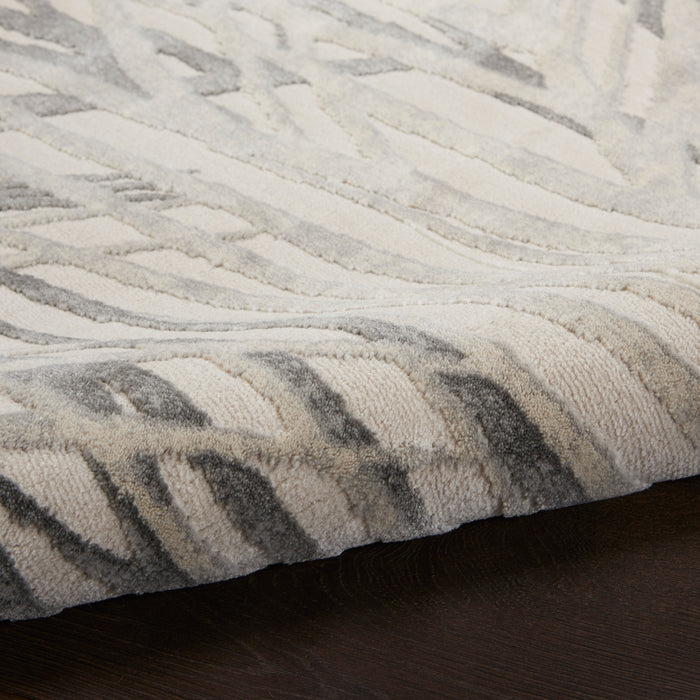 Rustic Textures Synthetic Fibers IVGRY Ivory / Grey