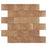 Noche Travertine Mosaic - 2" x 4" Wavy Brick Unfilled & Honed