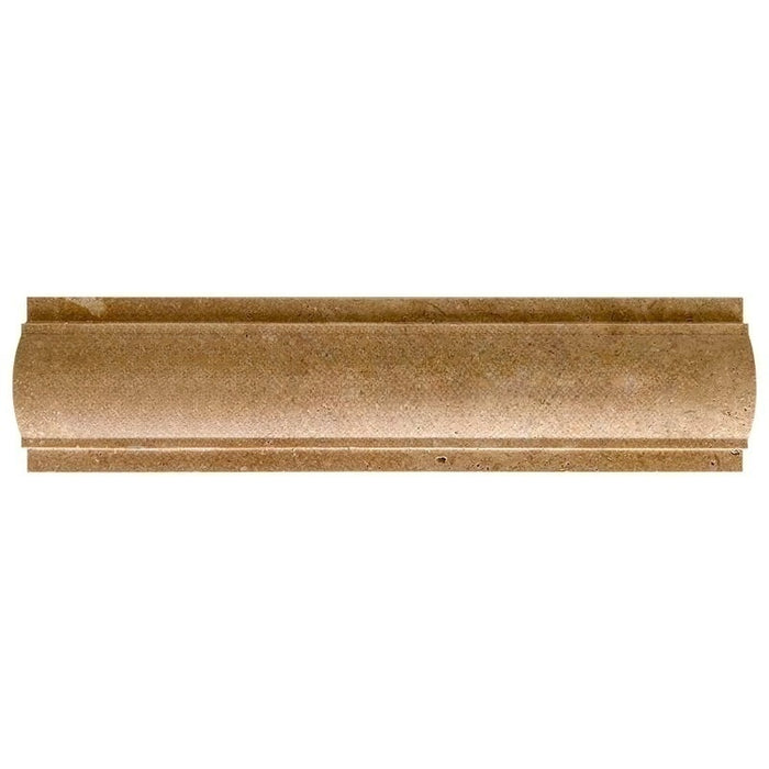 Noche Travertine Molding - 3" x 12" Arch / Baldwin Molding Unfilled & Honed