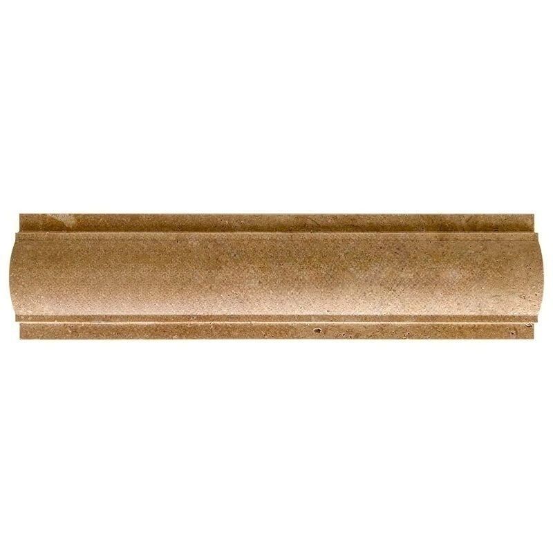 Noche Travertine Molding - 3" x 12" Arch / Baldwin Molding Unfilled & Honed