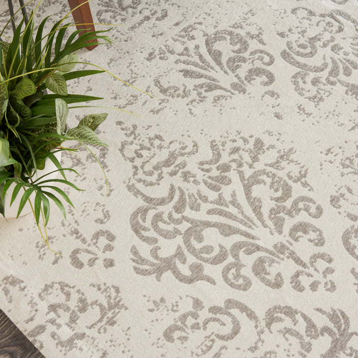 Damask Polyester IV Ivory DAS03