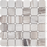 Full Sheet Sample - Pietra Antica Skyline Octagon With White Dot Natural Stone Mosaic - 12" x 12" Brushed