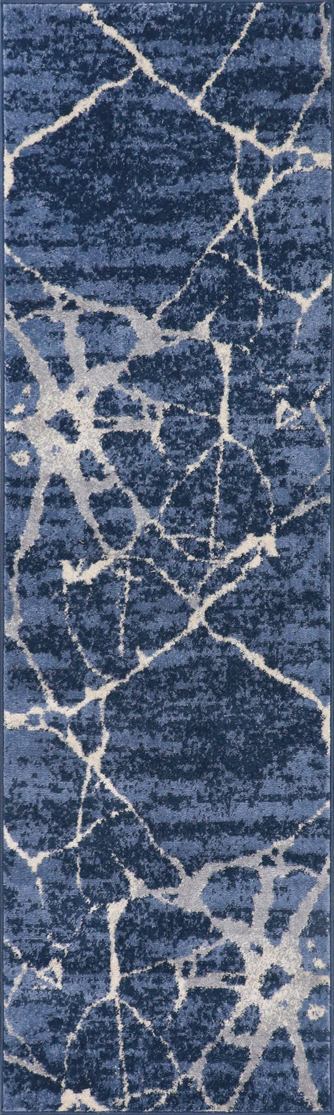 Nourison River Flow RFV05 Blue Polypropylene 7 Ft Runner Area Rug ...