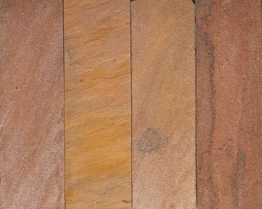 Old Gold Slate Tile - 2" x 8" x 1/4" - 1/2" Natural Cleft Face & Back