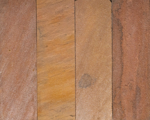 Full Tile Sample - Old Gold Slate Tile - 2" x 8" x 1/4" - 1/2" Natural Cleft Face & Back