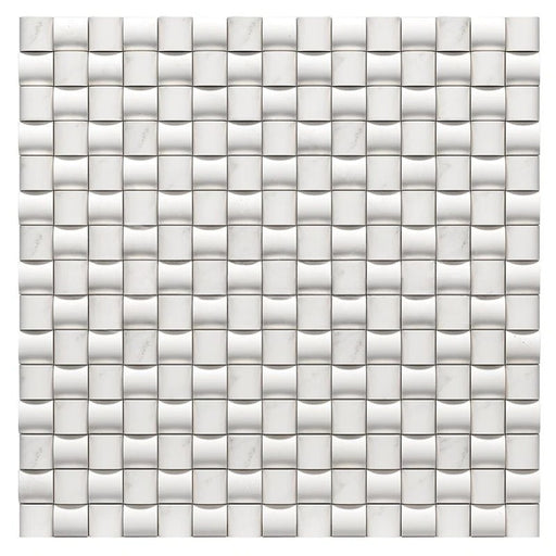 Oriental White Marble Mosaic - 3D Small Bread