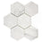 Oriental White Marble Mosaic - 5" Hexagon Polished