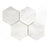 Oriental White Marble Mosaic - 6" Hexagon Polished