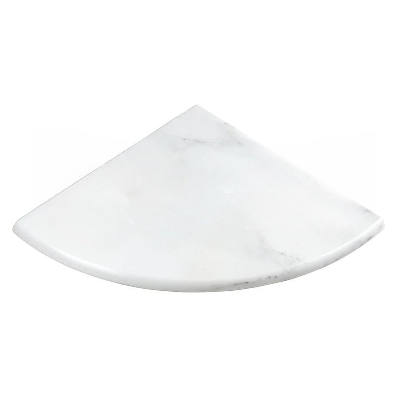 Oriental White Marble Corner Shelf - Polished (Both Sides)