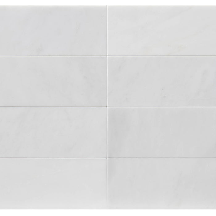 Oriental White Marble Tile - 3" x 6" Honed
