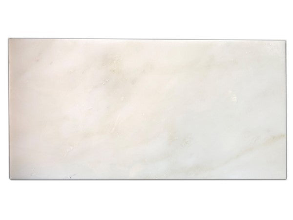 Oriental White Polished Marble Tile - 3" x 6" x 3/8"