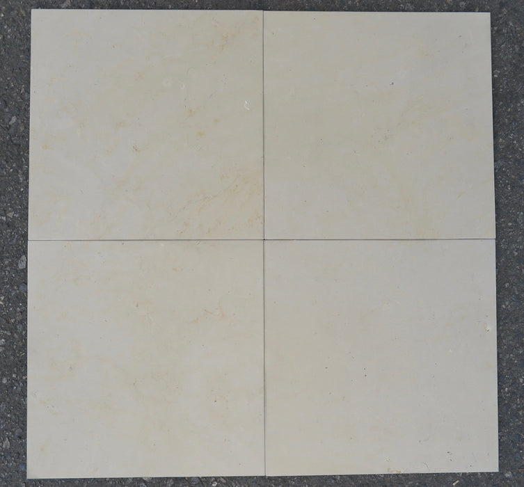 Oyster Cream Marble Tile - 18" x 18" x 1/2" Honed