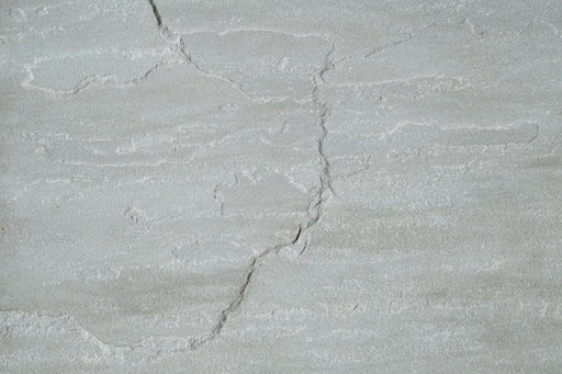 Full Tile Sample - Pearl Gray Sandstone Paver - 24" x Random Widths x 1" - 1 1/4" Natural Cleft Face & Back