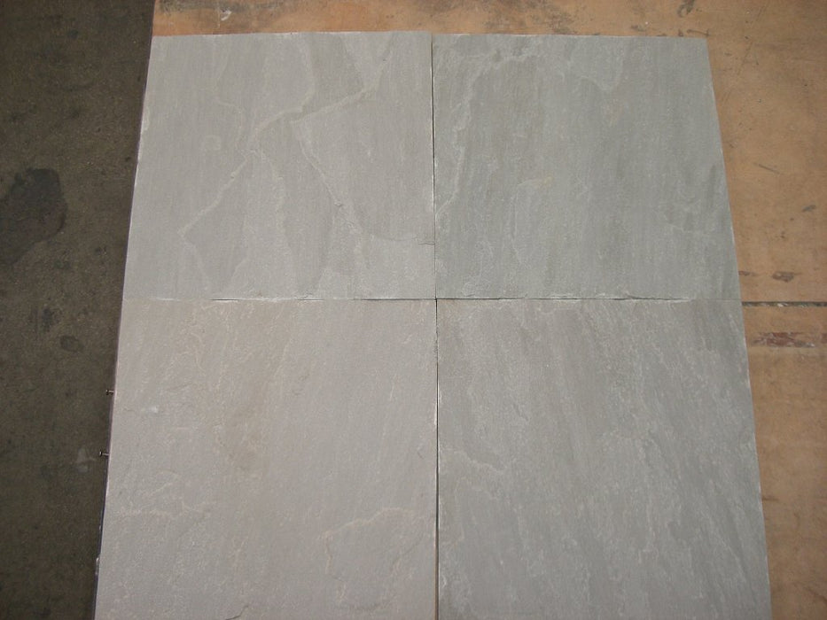 Pearl Grey Sandstone Tile - Natural Cleft Face & Back