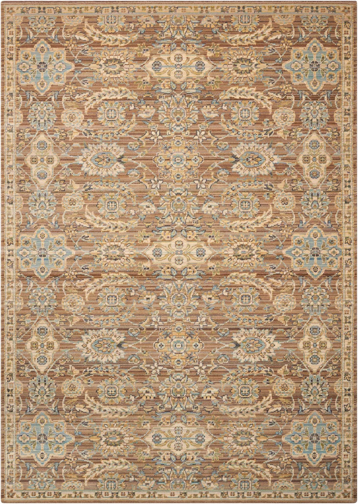 Tiled Wool Rug Nourison Timeless TML14 Mocha Wool 6 Ft x 8 Ft Area Rug — Stone & Tile ...