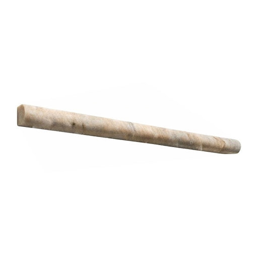 Philadelphia Travertine Liner - 3/4" x 12" Bullnose Unfilled & Honed